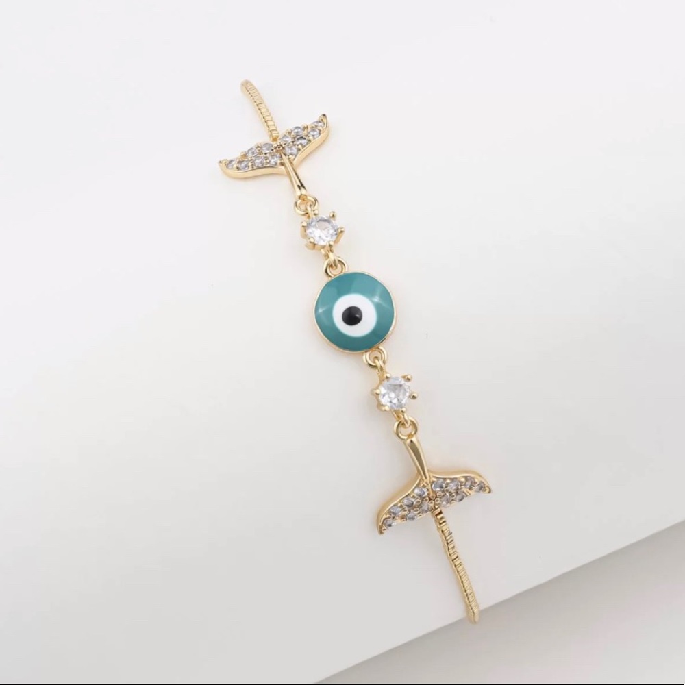 Beautiful Evil Eye protection with fish tail decor